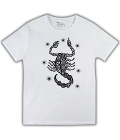 знаки зодиака - скорпион на белой